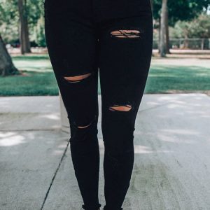 Black High Waist Jeans