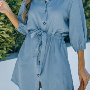 Denim Long Sleeve Dress