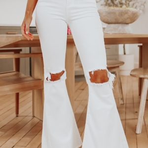 White Flare Jeans