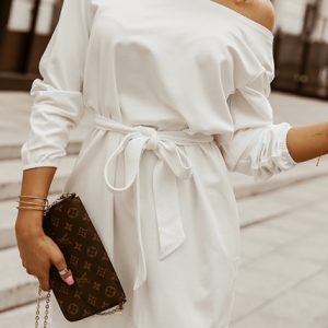 White Long Sleeve Dress